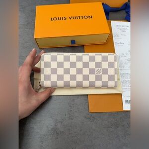 Louis Vuitton Clemence Wallet Damier Azur